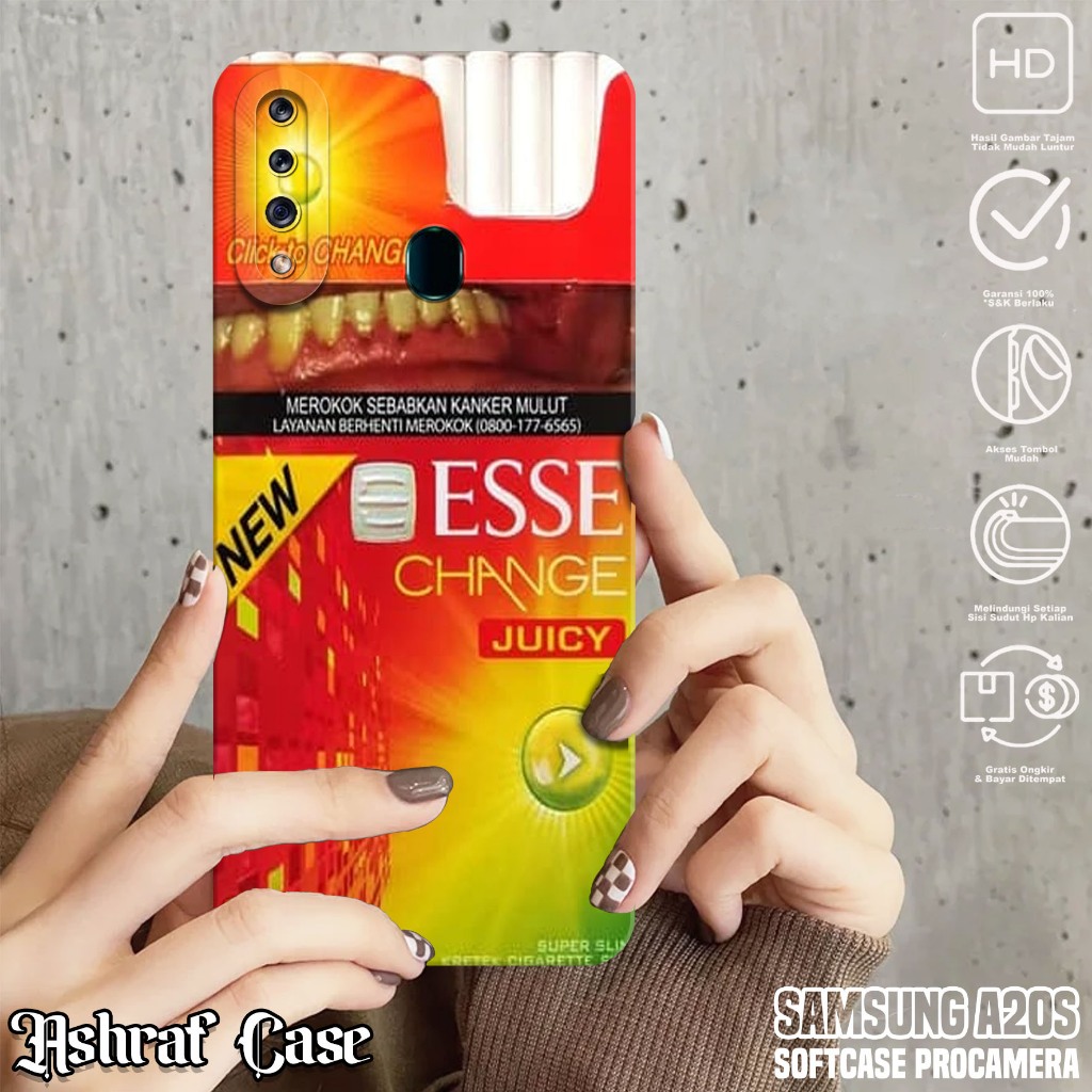 Case Samsung A20S - Casing Hp Samsung A20S Motif ESS - Silikon Hp Samsung A20S - Softcase Hp Samsung