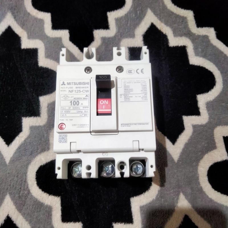 mccb Mitsubishi 80a 100a nf 125-cw 3pol