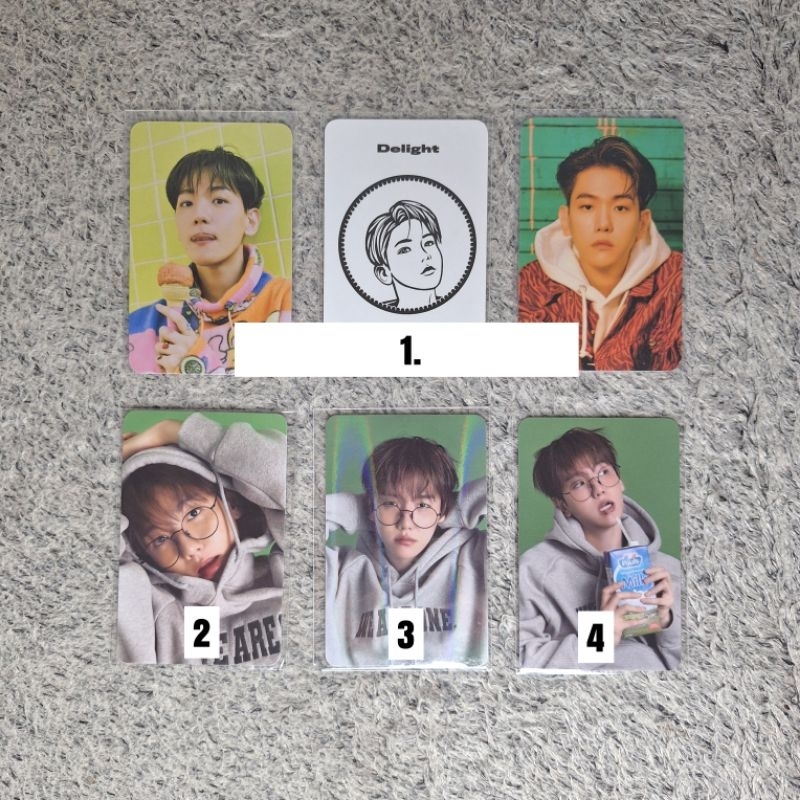 Photocard Baekhyun Delight Nordic, MD Hoodie, POB SG24