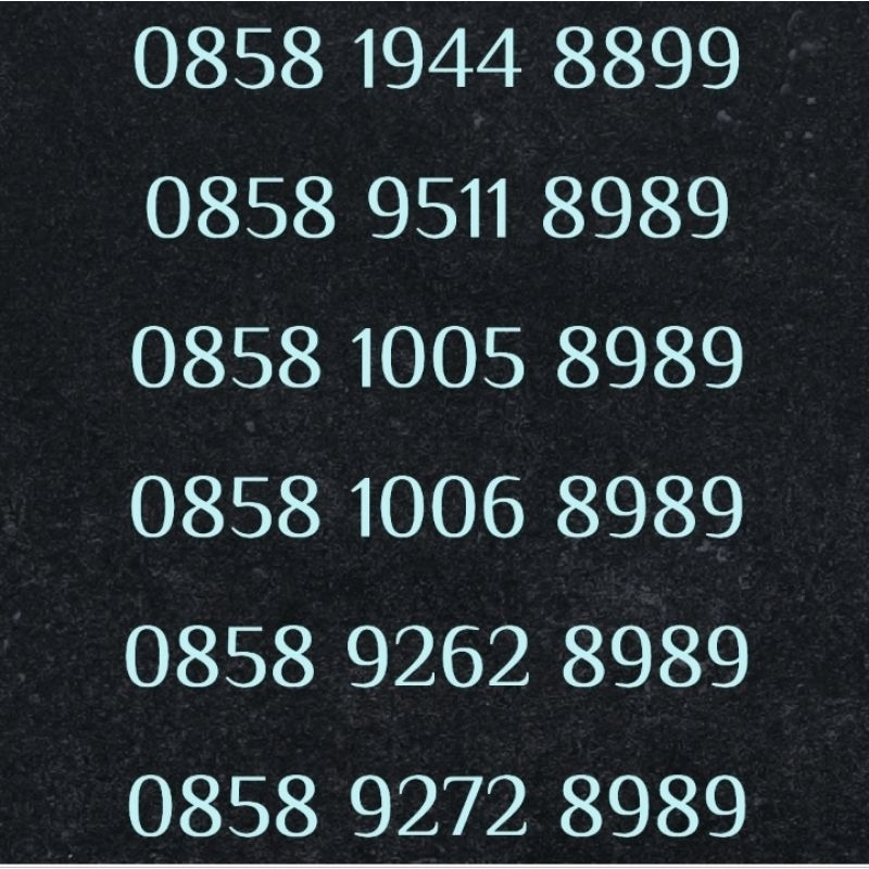 NOMOR CANTIK Indosat 8989 / 8899 / 8889