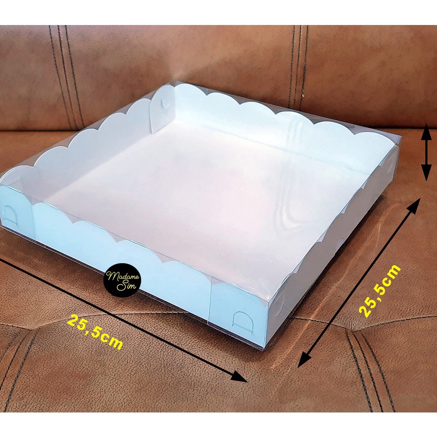 

GEBYAR PROMO BOX MIKA PUTIH DUS KUE KOTAK KARDUS 25x25x45 ISI 1 PCS