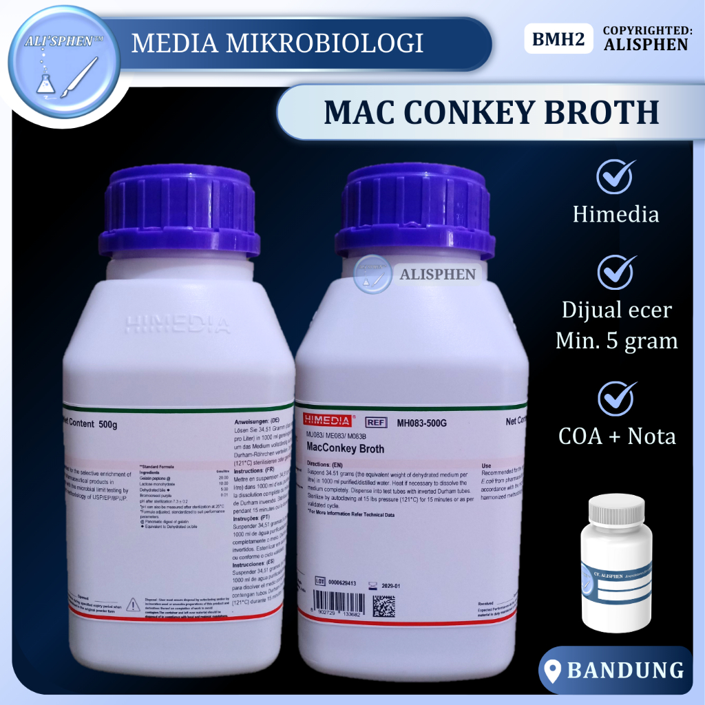 [BMH2] MacConkey Broth Himedia | ED: 2029 | macconkey, Mac Conkey