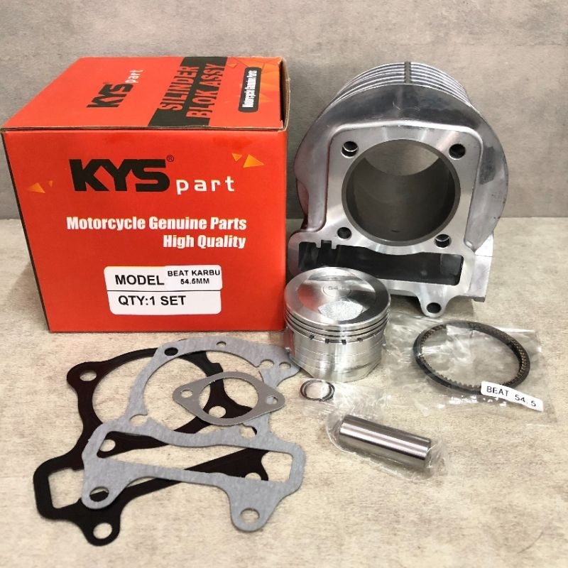 BLOK SEHER BORE UP RACING BEAT FI STATER KASAR KZL BLOK SEHER BEAT FI 54.5 RACING BLOK SILINDER BORE