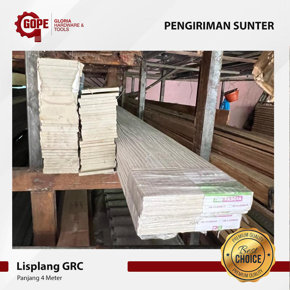 Lisplang GRC Superplank Listplank Motif Urat Kayu