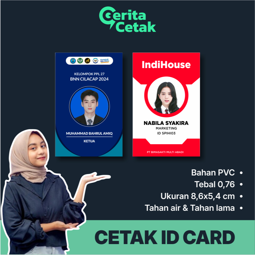 

Cetak ID Card / Cetak Kartu Premium Anti Luntur