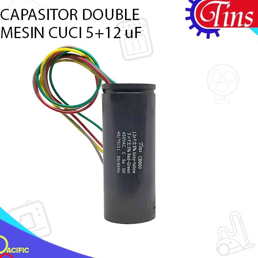 Terbatas KAPASITOR MESIN CUCI 512 uF KAPASITOR MESIN CUCI DOUBLE KAPASITOR MESIN CUCI DUA TABUNG