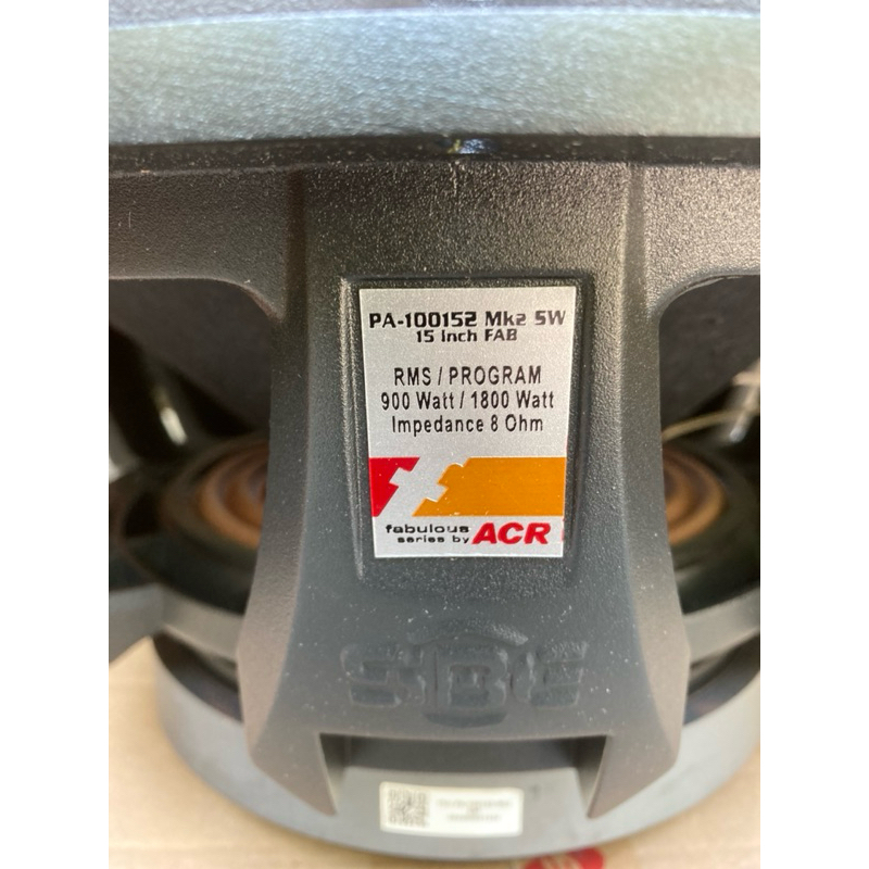 Speaker ACR Fabulous PA 100152 MK2 SW 15 inchi Subwoofer Original SPEAKER FABOLUS 15 inch