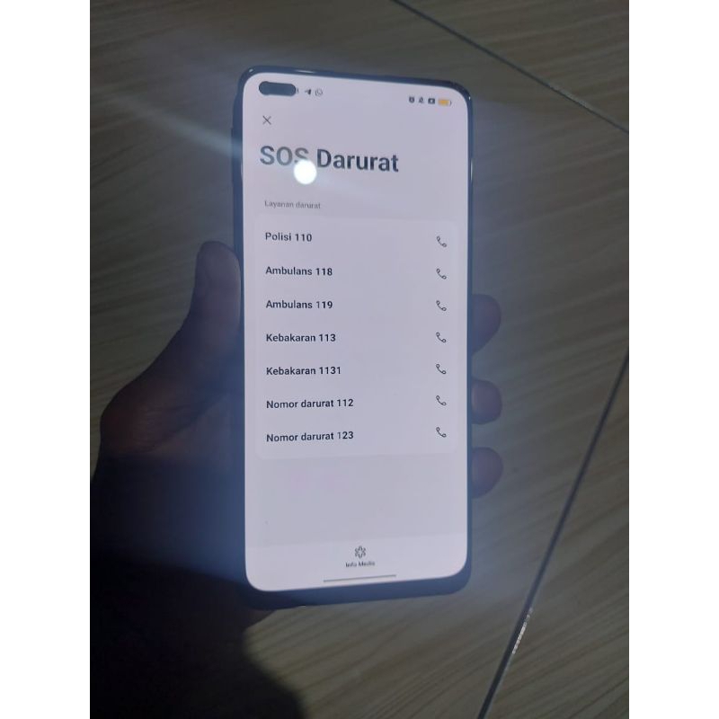Lcd touchscreen OPPO RENO 4 amoled minus retak pojok original copotan tested