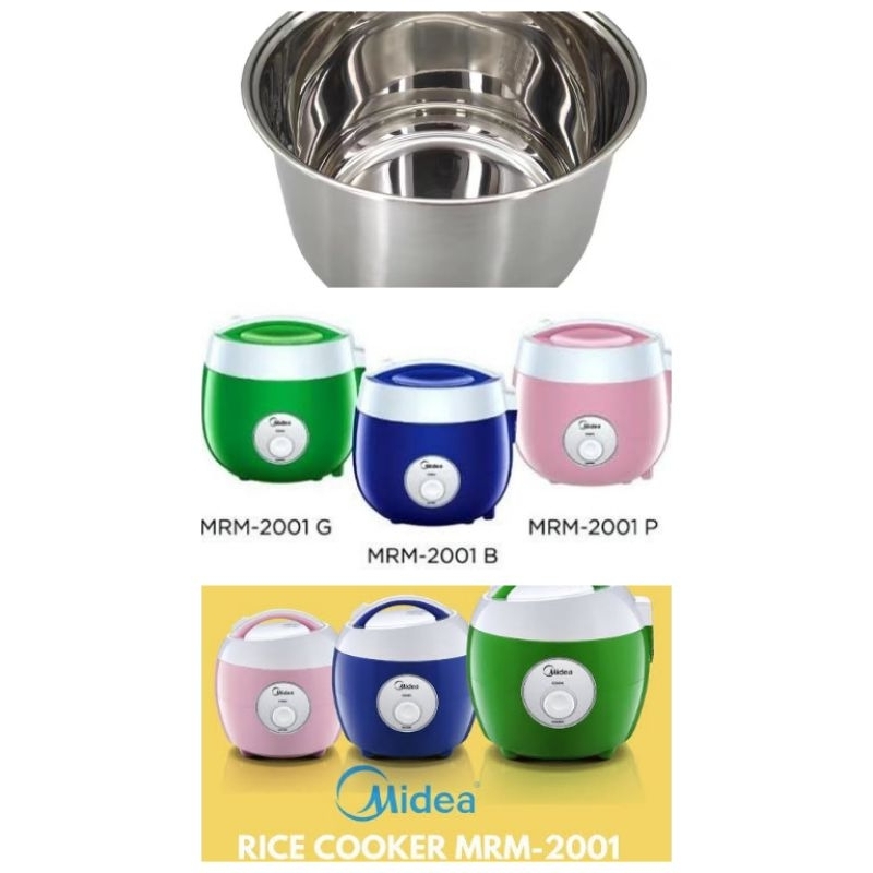 (PANCI SAJA) Innerpot Panci Stainless Steel Innerpot Utk Magic Com Midea