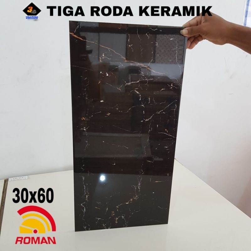 keramik 30x60 keramik dinding kamar mandi/keramik dinding dapur/keramik roman/keramik hitam/keramik 
