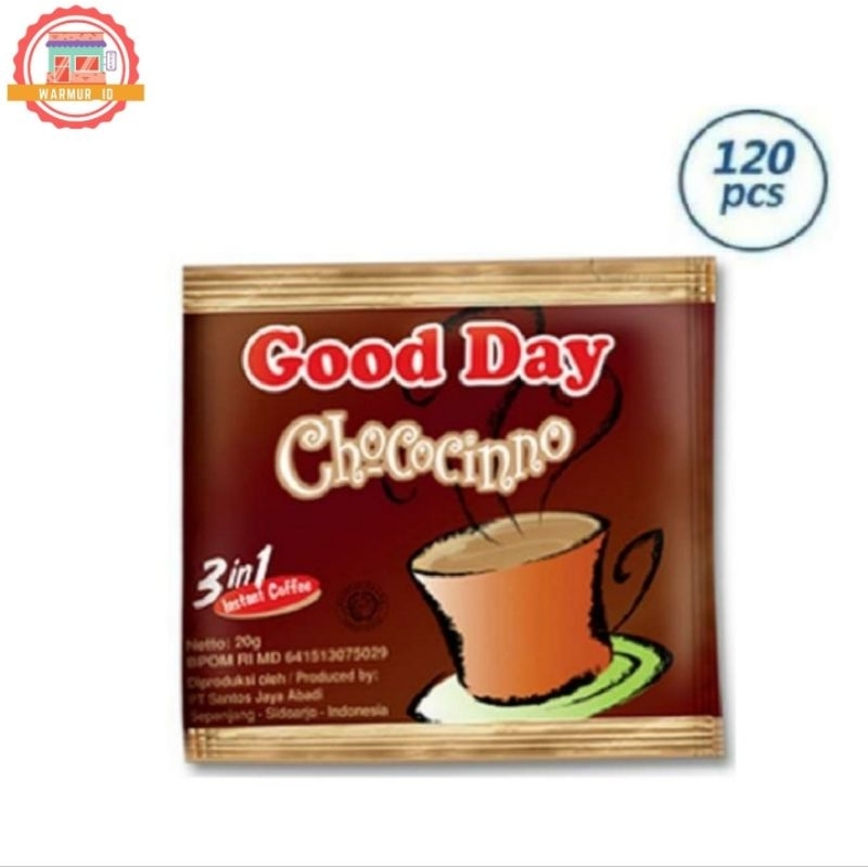 

Good Day Chococinno Kopi Instan 3 in 1 (120 sachet/20g/karton)