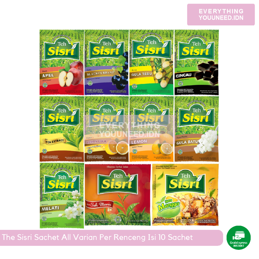 

Teh Sisri All Varian 1 Renceng Isi 10 Sachet