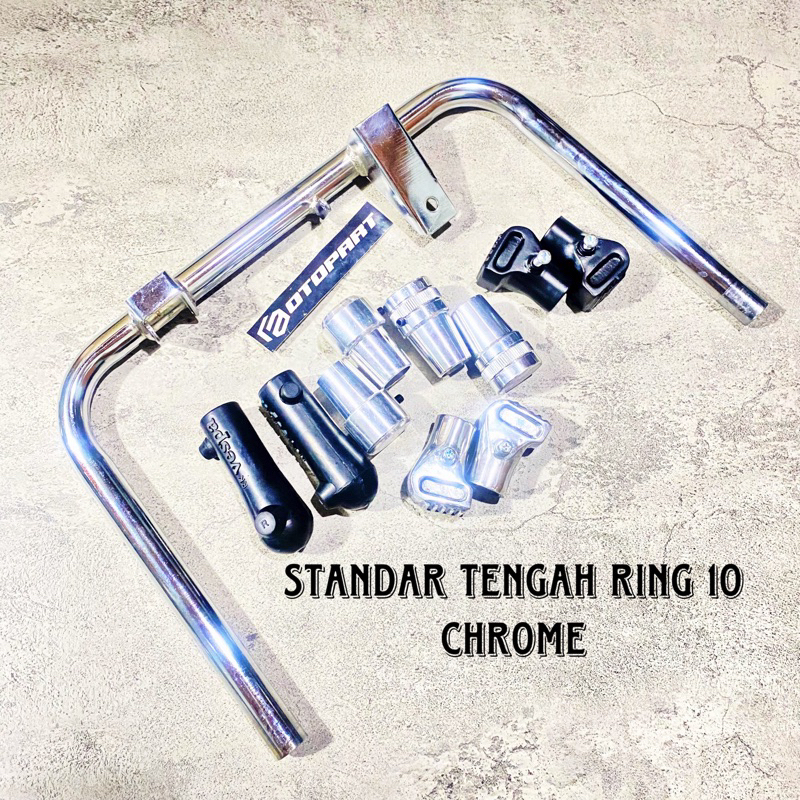 Standar Tengah Vespa Chrome Ring 10 Set Sepatu Vespa Px Excel Sprint