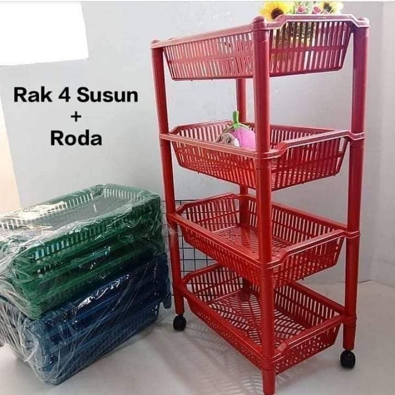RAK SALON 4 SUSUN NTH + RODA / RAK SERBAGUNA