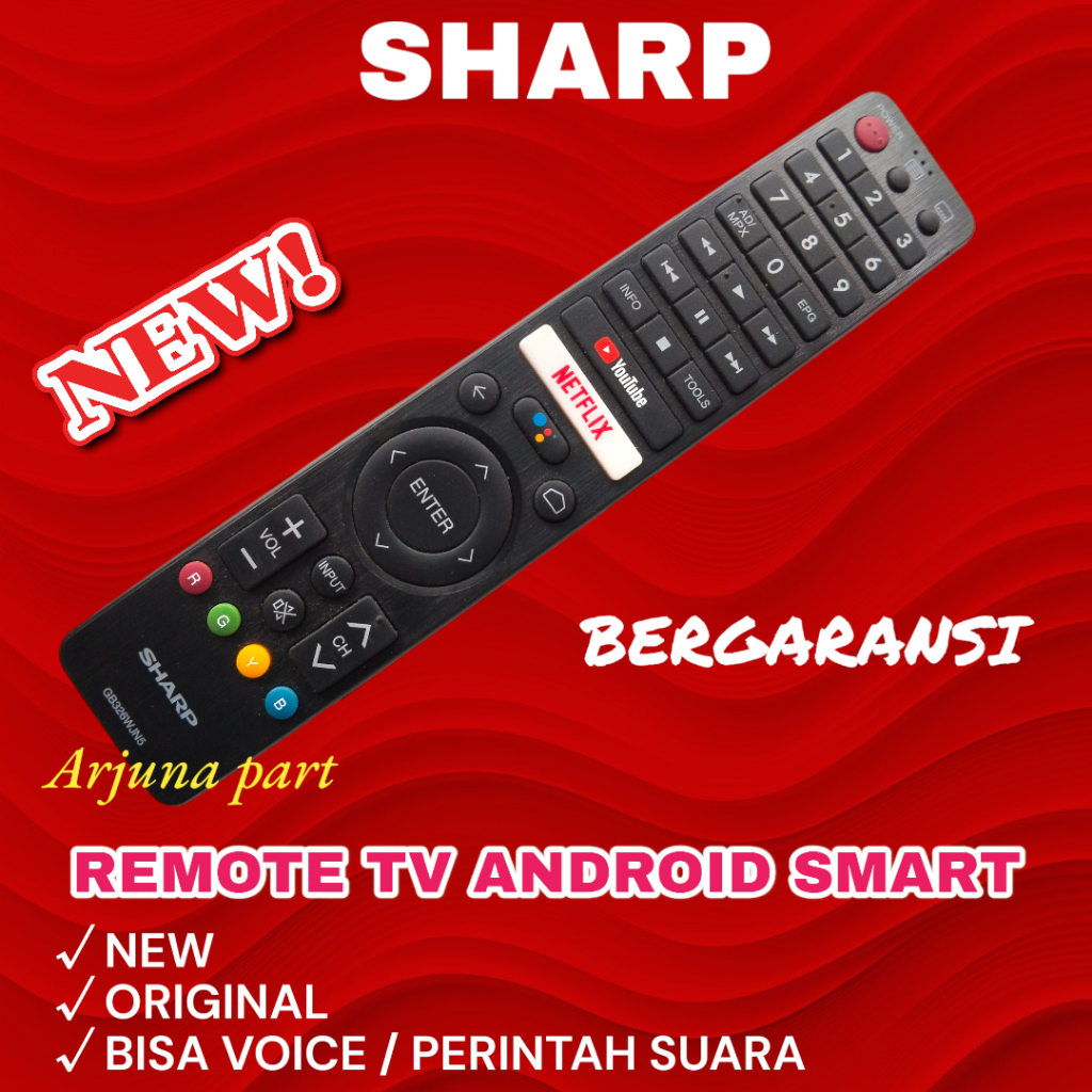 REMOT TV SHARP SMART ANDROID / REMOT ANDROID TV SHARP / REMOT SHARP ANDROID / REMOT SHARP SMART NEW 