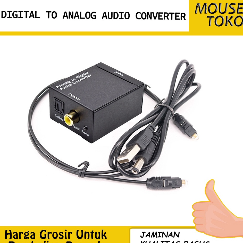 berkualitas mouse  Tos Dital to Analog Audio Converter To RCA TV  LENGKAP AUDIO CONVERTER DARI TV KE