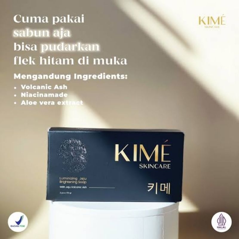 KIME Skincare - Luminizing Jeju Brightening Soap / Sabun Cuci Muka Pembersih Perawatan Wajah