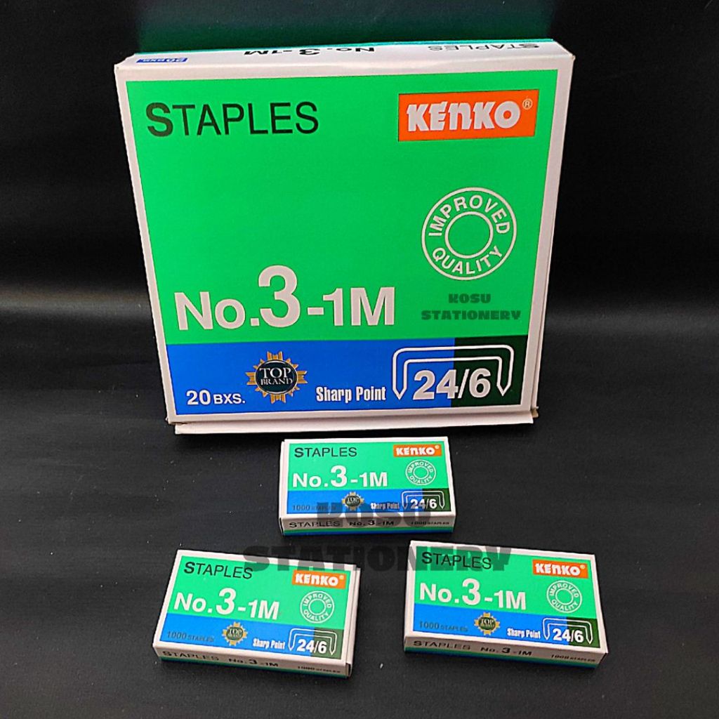

ISI STAPLES / ISI STAPLER / REFILL STAPLES BESAR KENKO NO. 3