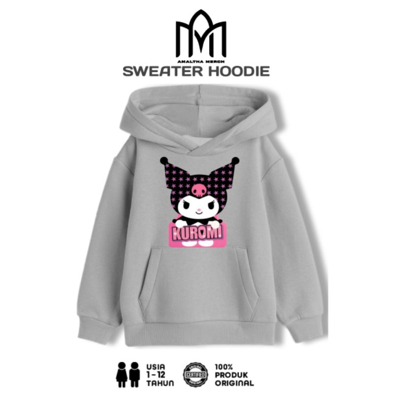 Jaket Hoodie Kuromi Anak Perempuan / Hoodie Sweater Kuromi Anak Perempuan Kekinian