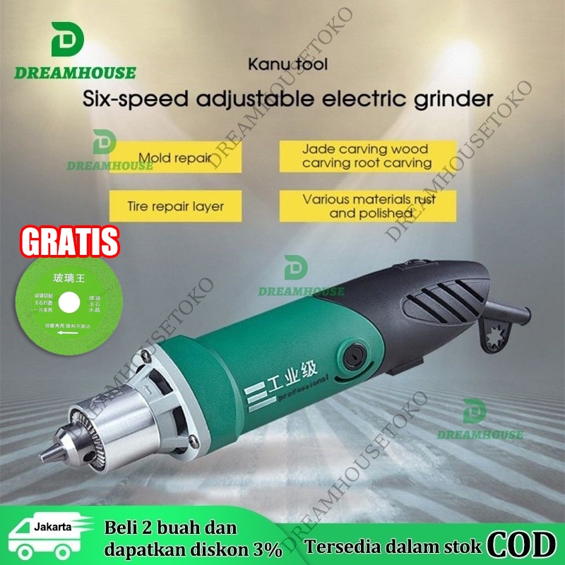 MESIN BOR TUNER ALAT PORTING ET POWER MINI DIE GRINDER TUNNER CUNER CUNNER FOREDOM 6MM