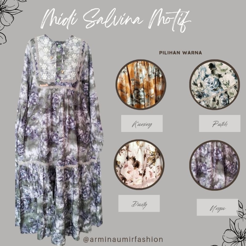 Midi Salvina Motif terbaru