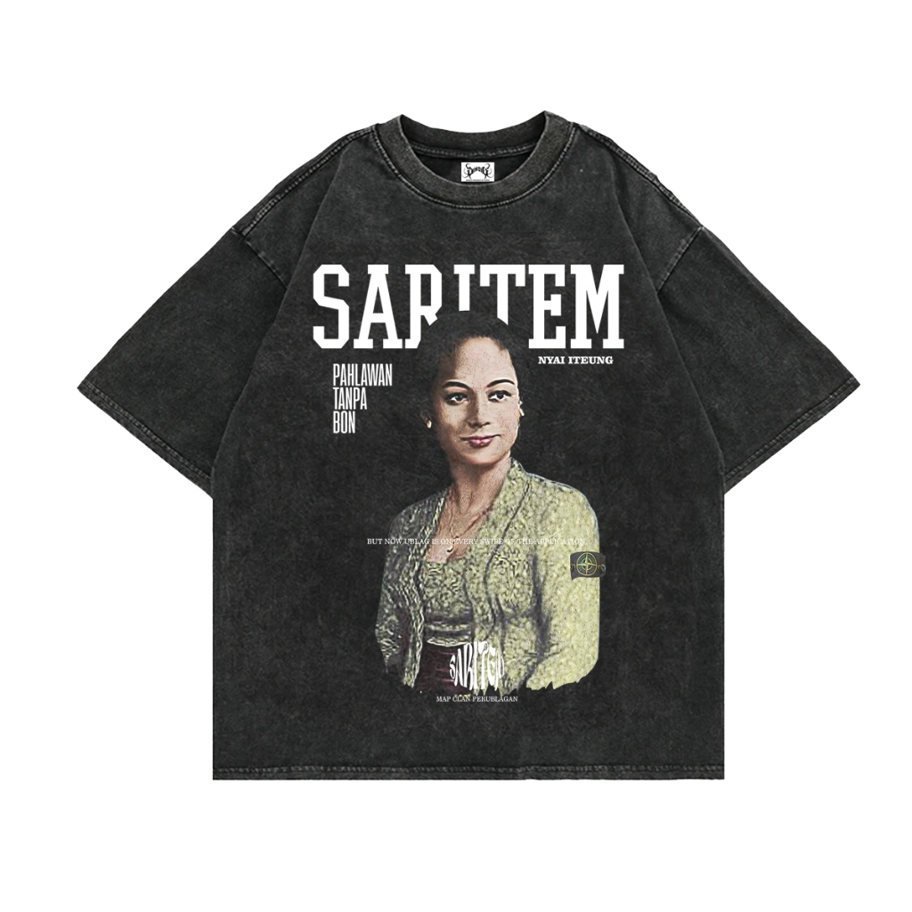 TSHIRT WASHING - KAOS PRIA WANITA WASHED OVERSIZE TEE saritem