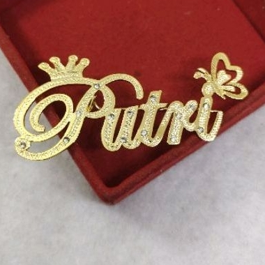 Bros Nama Grafir permata,Bros Custom Nama,Pin Custom,Bros Viral,Bros Nama Custom,Bros Guru