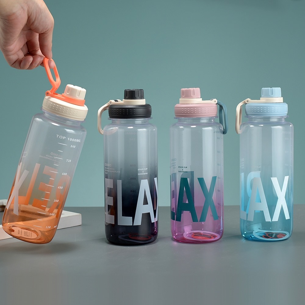 Botol Minum Traveling Bening PORTABLE CUP 1 Liter BPA FREE