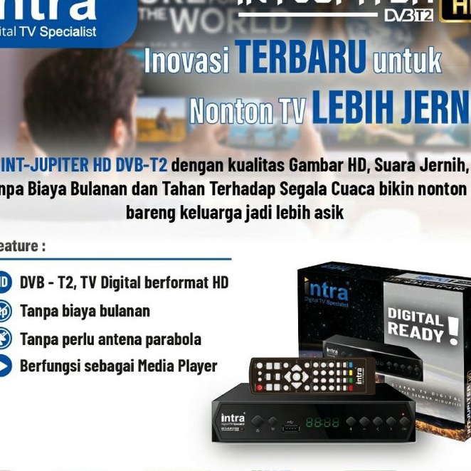 Hot Resiver dital dvbt2 set top box intra int jupiterHD Dvb T2