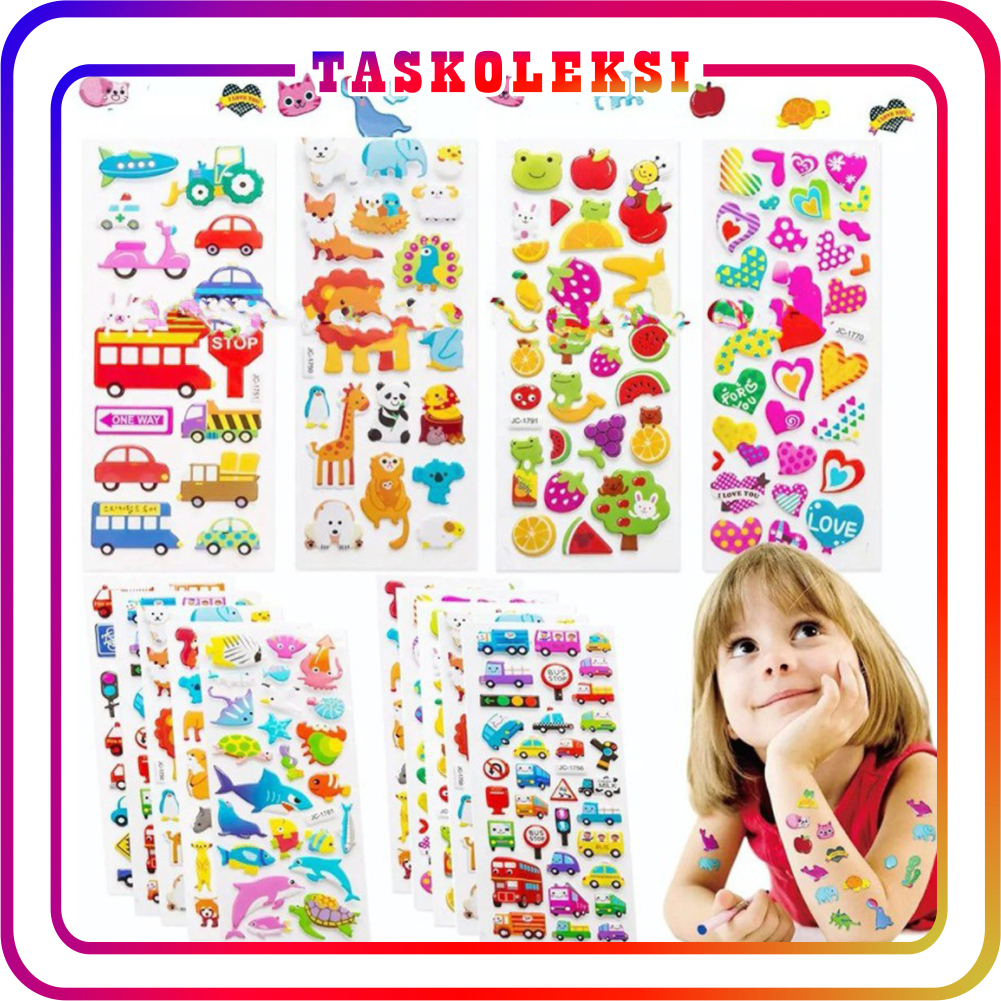 

☛TK☚ Sticker anak 3D karakter murah S057