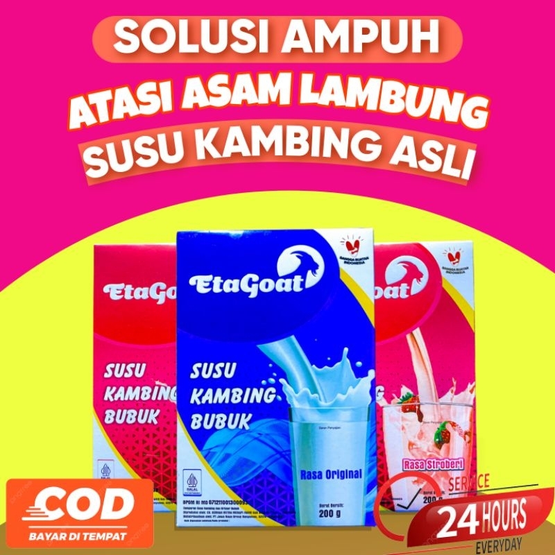 

EtaGoat Susu Kambing Etawa - Atasi Asam Lambung dan Maag, Sehatkan Pencernaan