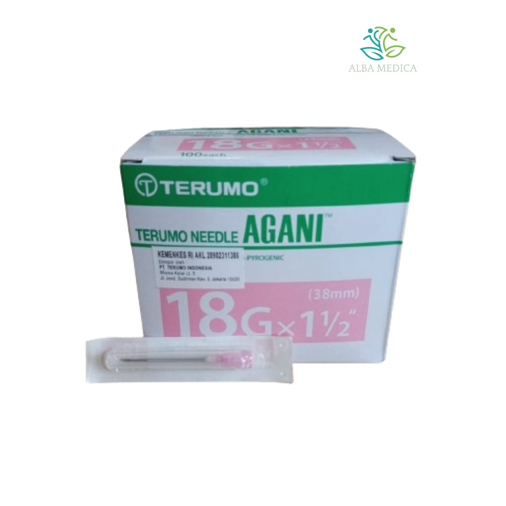 NEEDLE AGANI TERUMO JARUM 18G /JARUM SUNTIK/NEEDLE TRM
