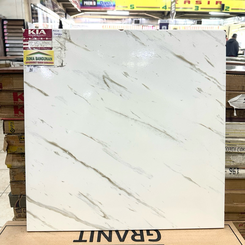 Keramik KIA Aphrodite White 50x50 Keramik Lantai