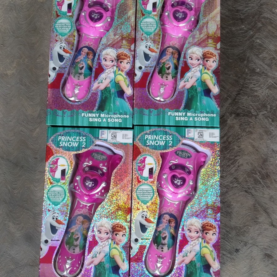 Mainan Edukasi Anak Mic Frozen Karaoke Singing Lagu Menyanyi