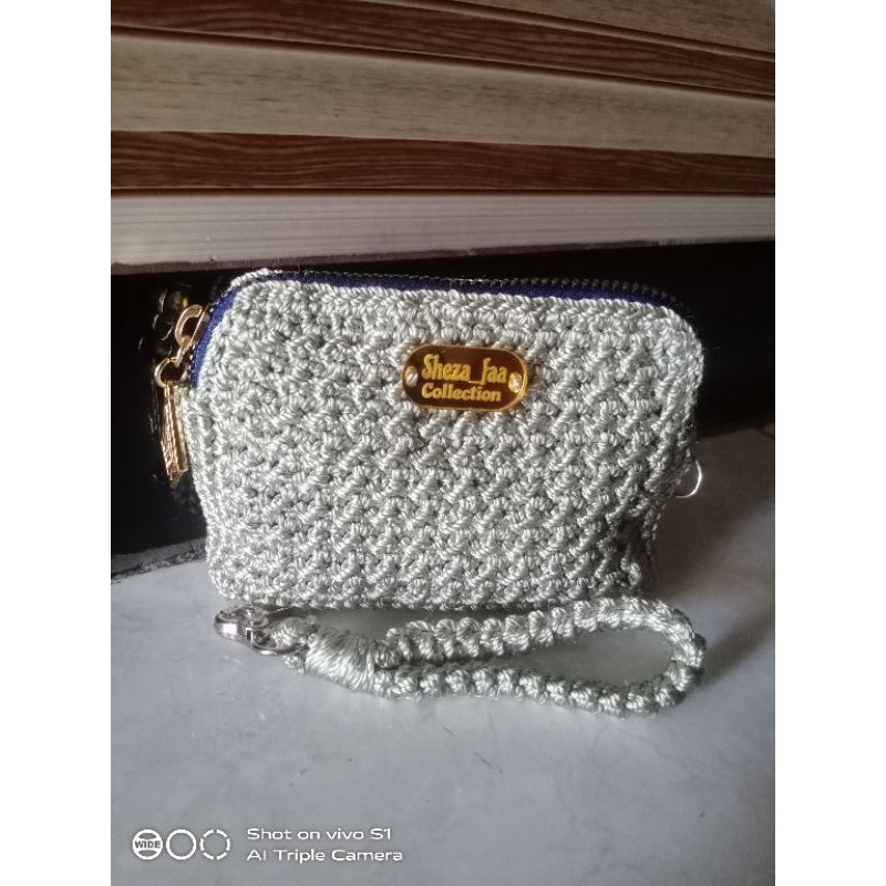 Dompet koin rajut,dompet wanita