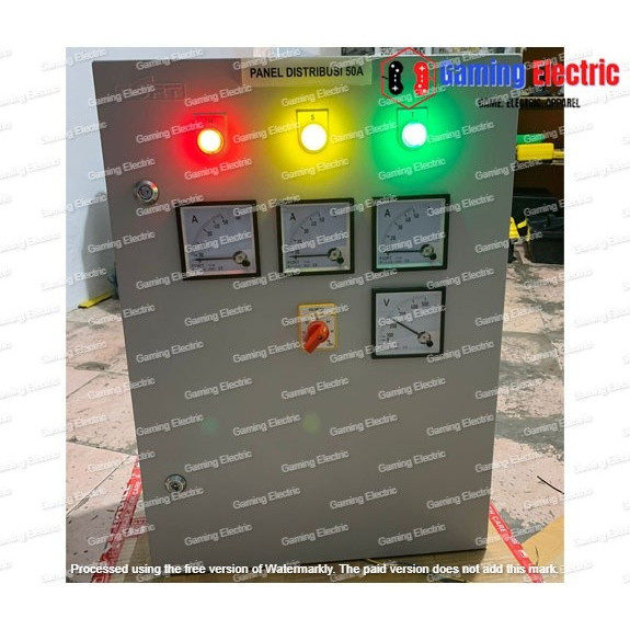Panel Distribusi Pembagi 3 Phase 50A Custom 4 Tanpa MCB