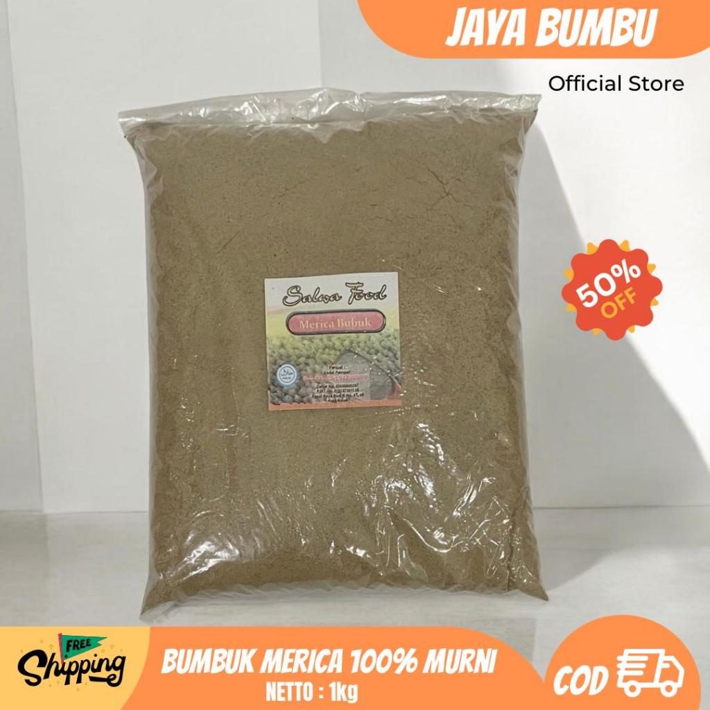 

JAYABUMBU - 100% Bubuk Merica Murni 1kg Pure Halal Lada Putih