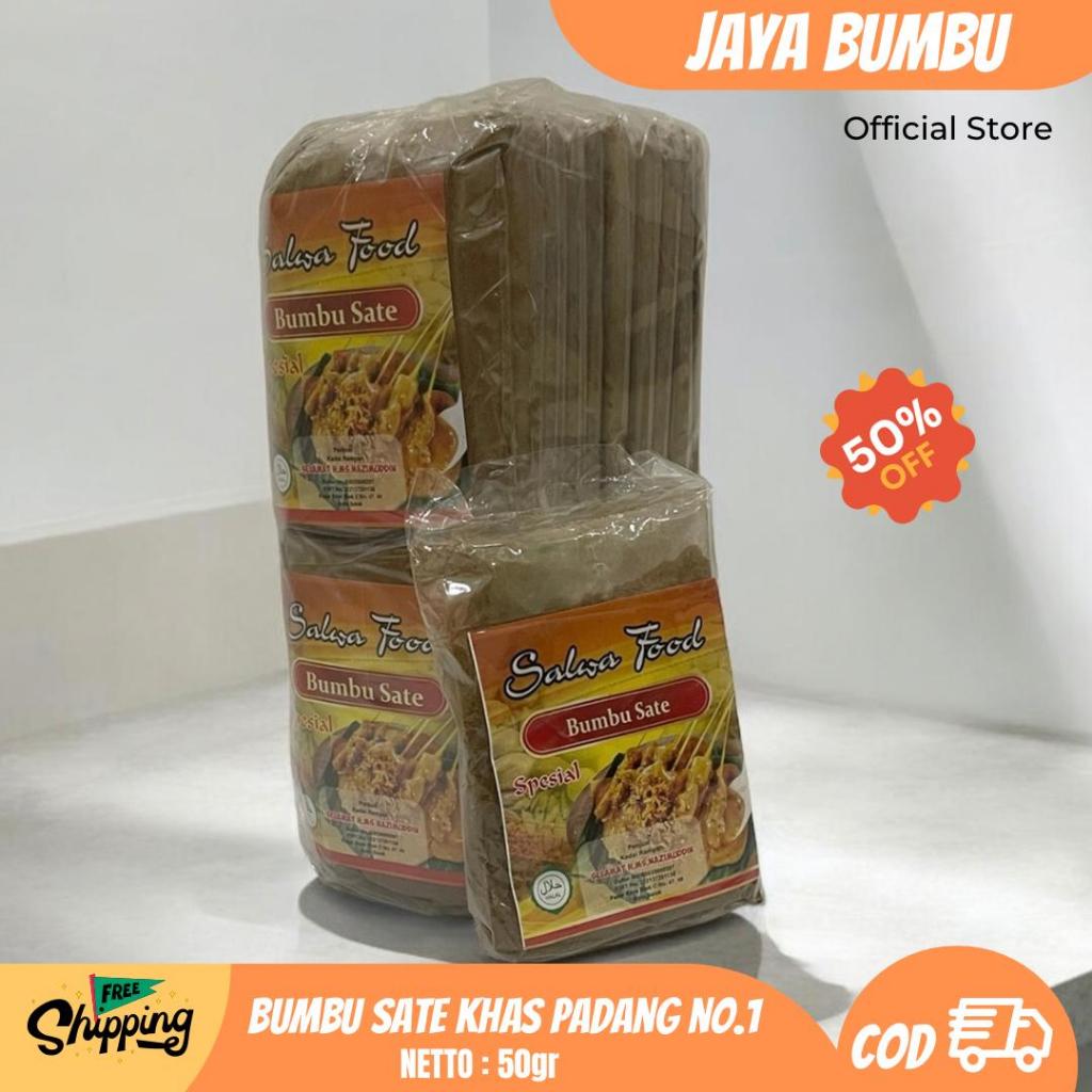 

JAYABUMBU - Bumbu Pemasak Sate Asli Khas Padang Salwa Food 50gr