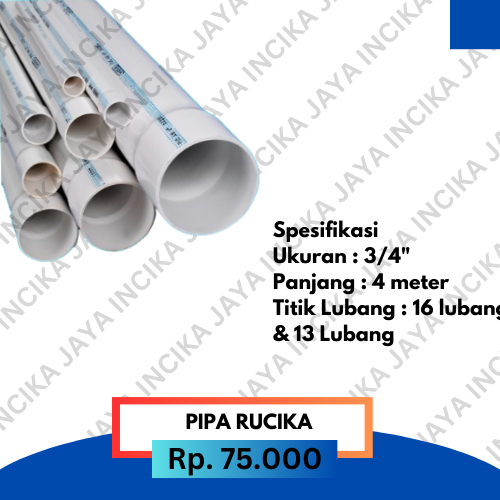 PIPA PVC RUCIKA 3/4" PIPA PARALON PRALON 3/4 INCH / PIPA AIR