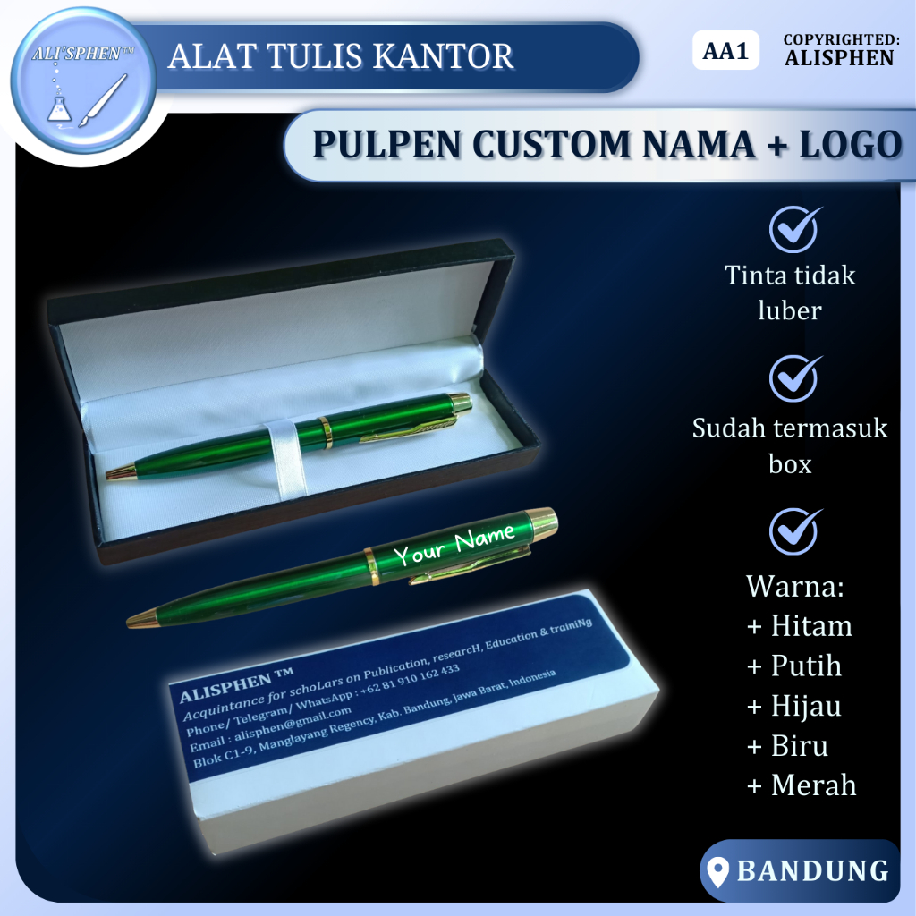 

Pulpen Alisphen | Pulpen Custom Nama