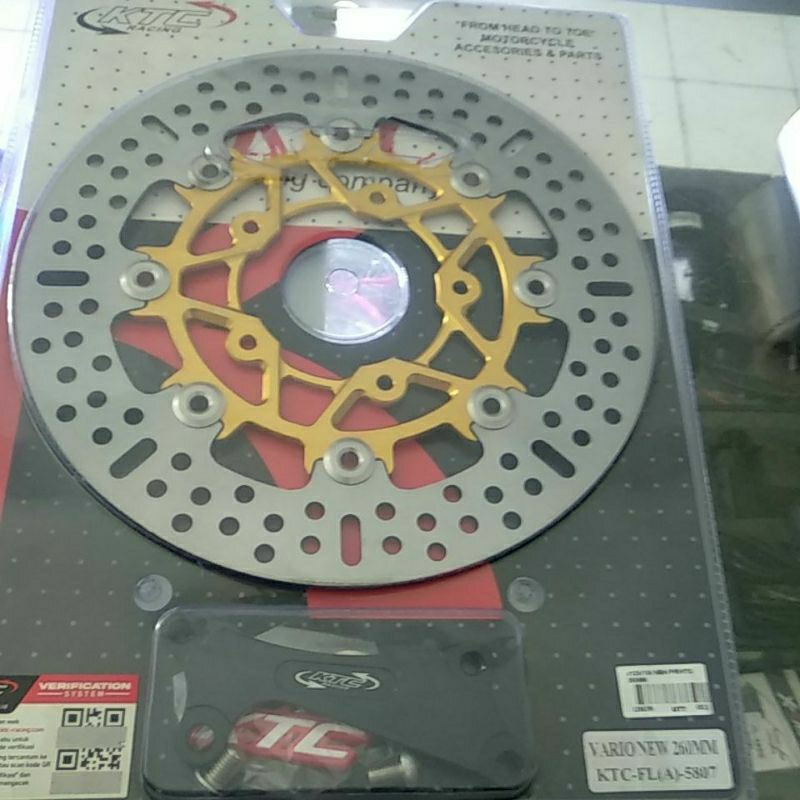 piringan cakram depan ktc vario150new baut 5