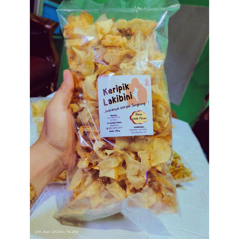 

Keripik Lakibini | Lada Hitam 250 g