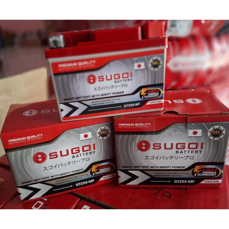 Aki Motor SUGOI GTZ-5S MF NANO GEL Beat Vario Scoopy Mio Spin