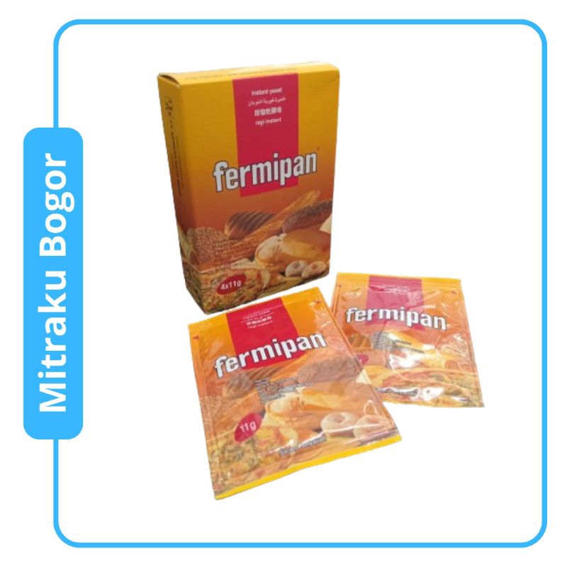 

Fermipan ragi kering Instan 1 Pak isi 4 x 11gr