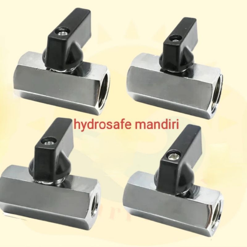 Mini ball valve 3/8" inch female - female import quality