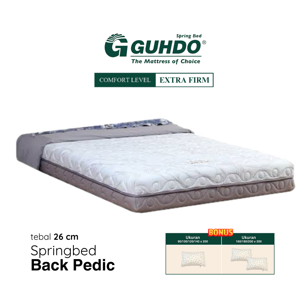 GUHDO Back Pedic Orthopedic Latex Pressurized Foam