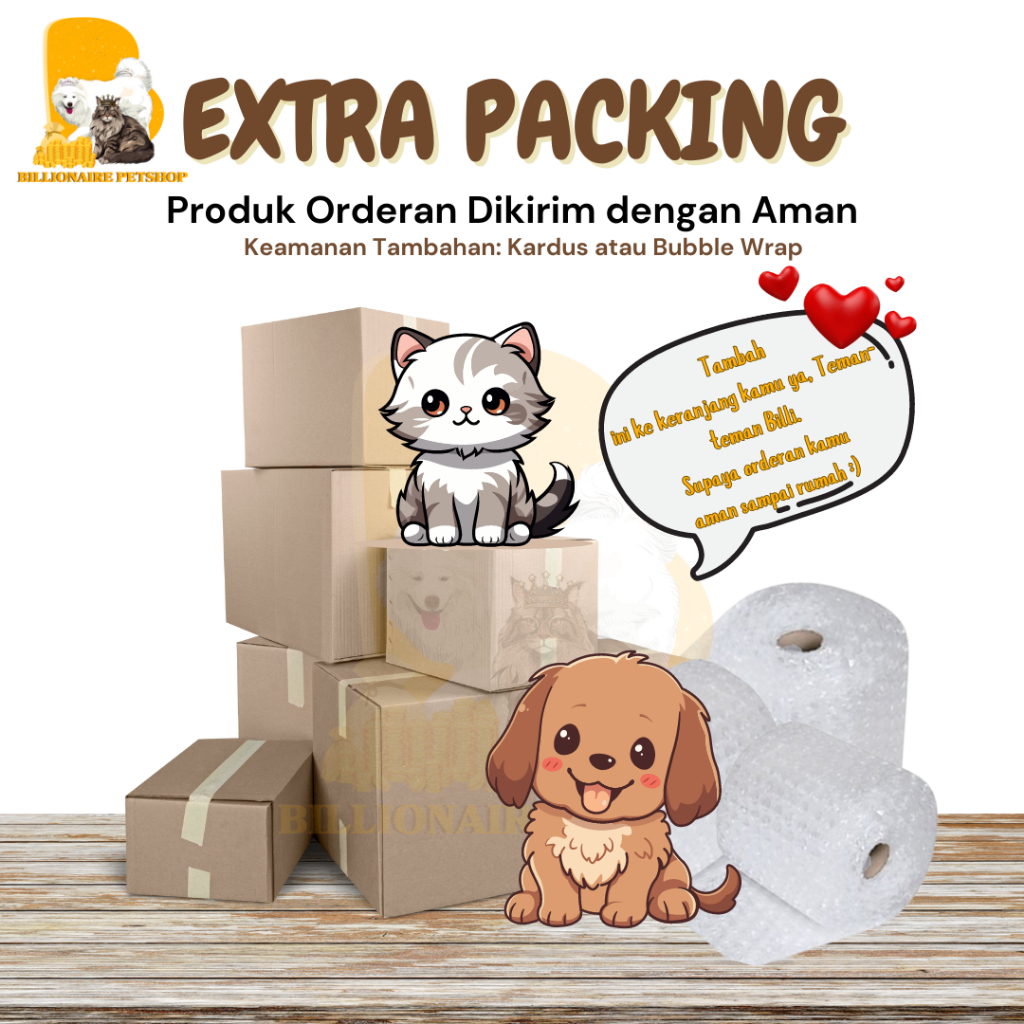 

Extra Packing Tambahan Pelindung Keamanan Paket Kardus Bubble Wrap Box Dus Kotak