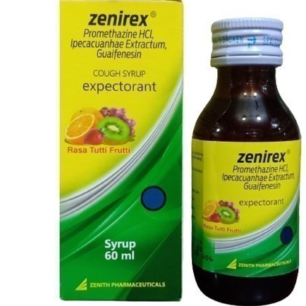 Zenirex Sirup 60 ml /  obat sirup obat batuk berdahak atau batuk akibat alergi