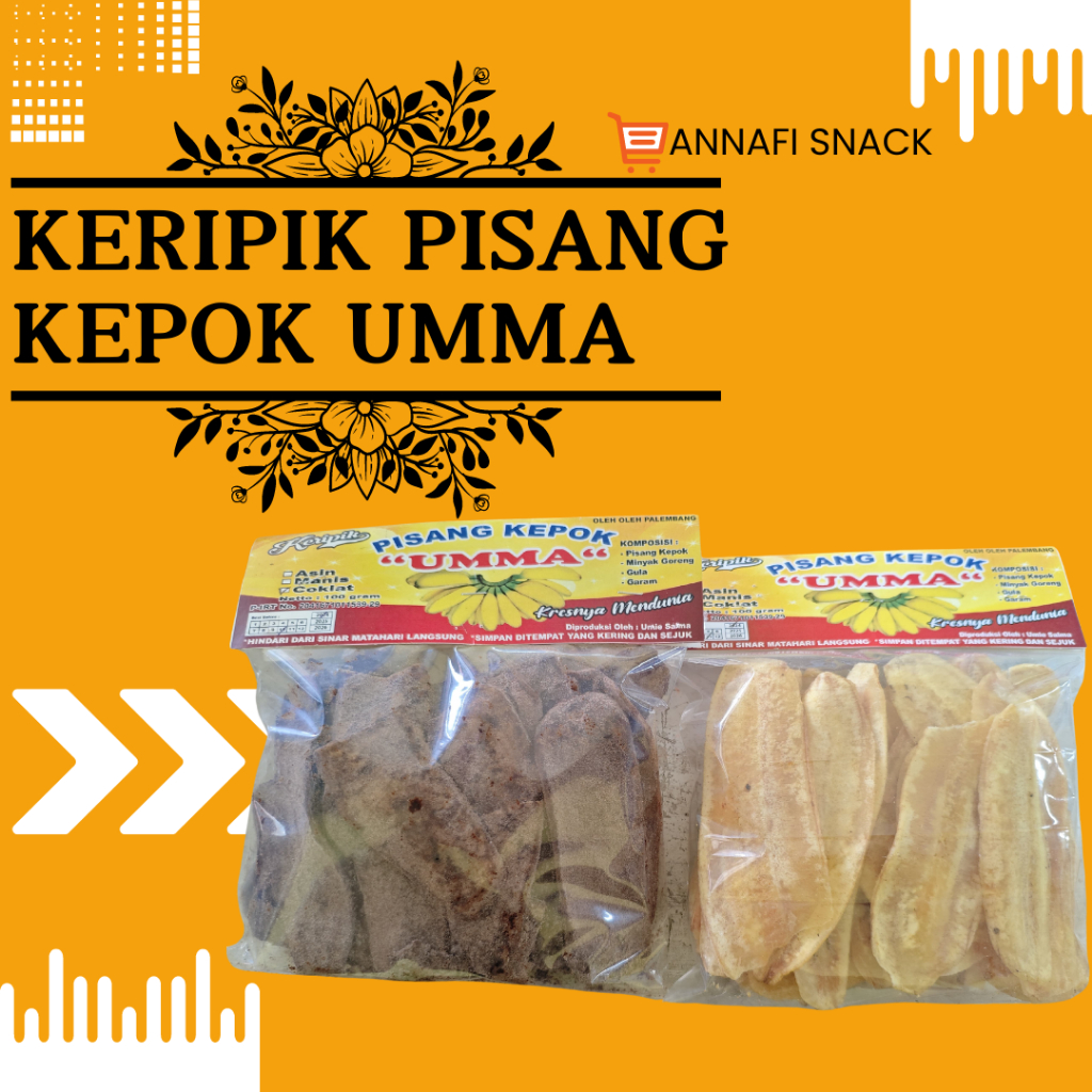 

KERIPIK PISANG KEPOK UMMA KHAS PALEMBANG