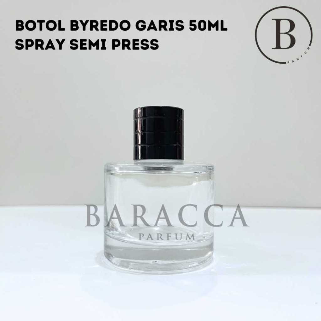 Botol Parfum Byredo Cap Garis 50ML Semi Press - Botol Parfum Kosong Byredo - Botol Byredo 50ML